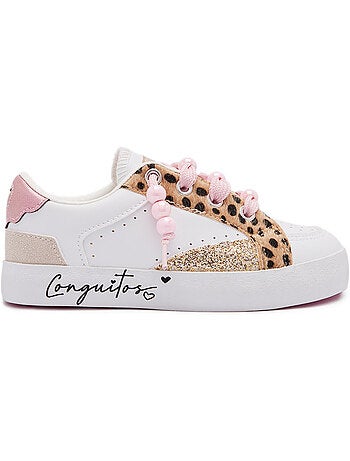 Zapatillas conguitos estampado animal