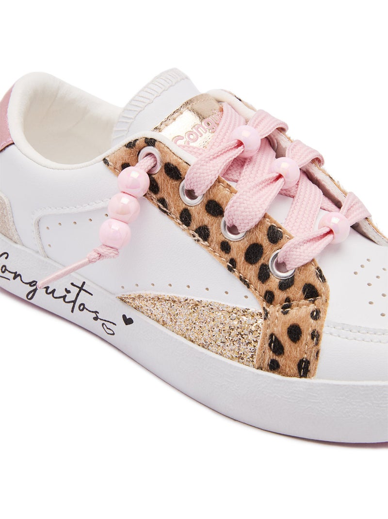 Zapatillas conguitos estampado animal Negro Marrón Negro - Kiabi