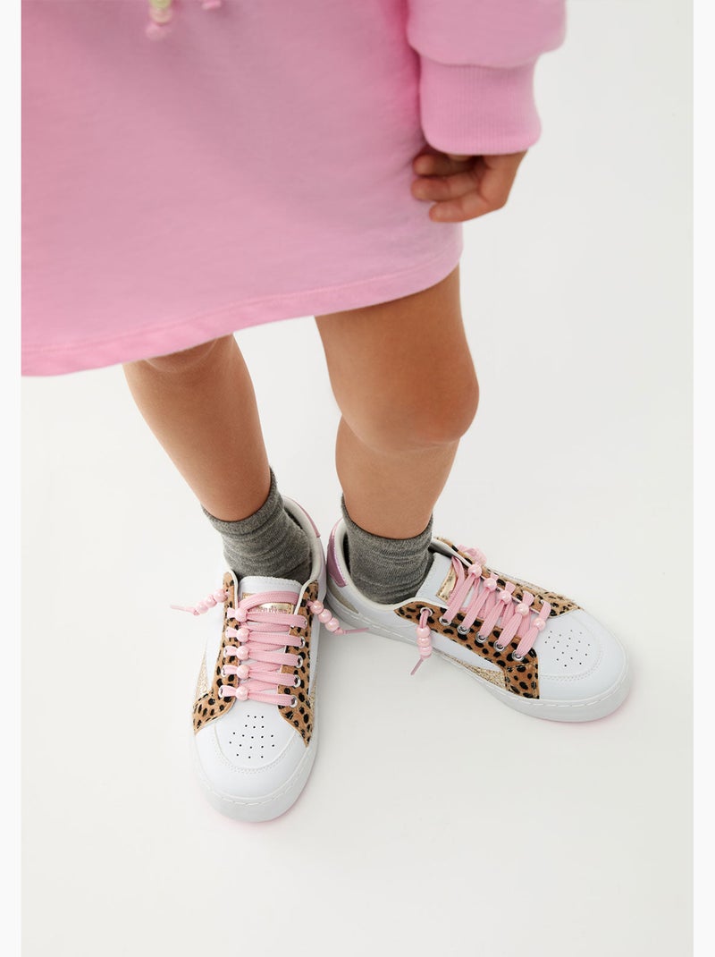 Zapatillas conguitos estampado animal Negro Marrón Negro - Kiabi
