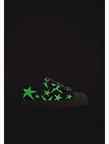 Zapatillas conguitos estampado estrellas brillo