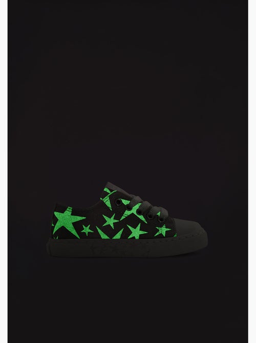 Zapatillas conguitos estampado estrellas brillo - Kiabi