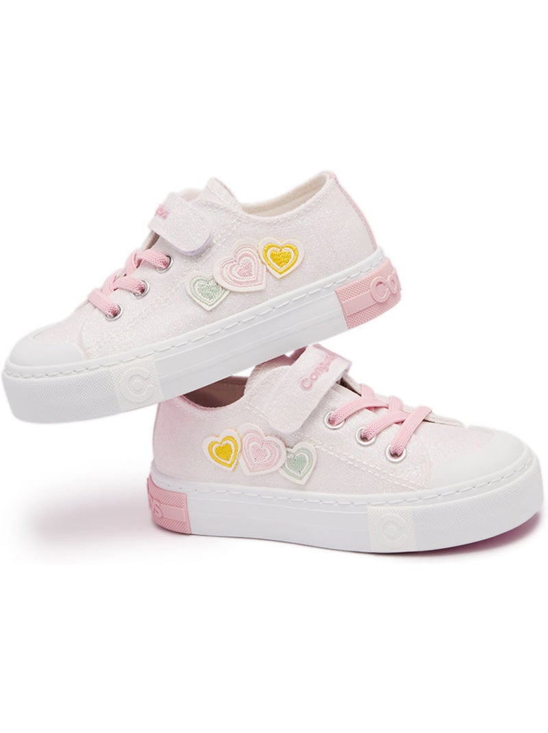 Zapatillas Conguitos Glitter Corazón Blanco - Kiabi