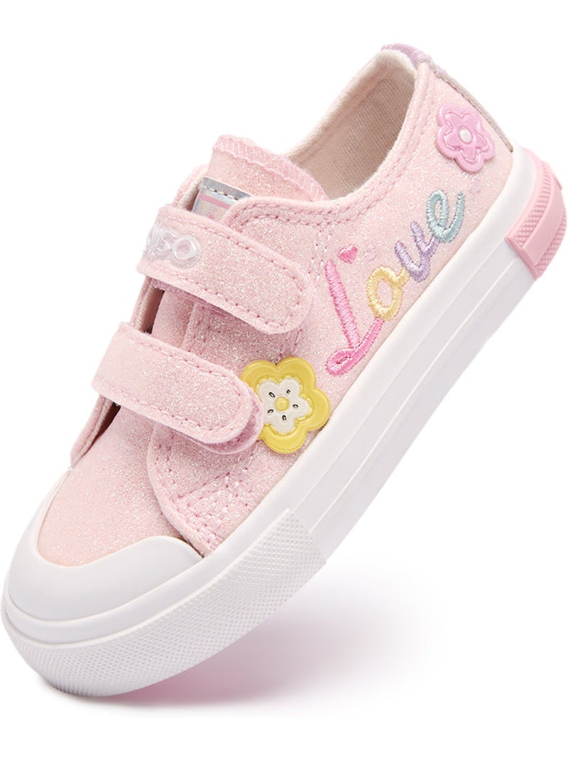 Zapatillas Conguitos Glitter Flores Rosa - Kiabi