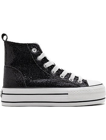 Zapatillas conguitos glitter plataforma