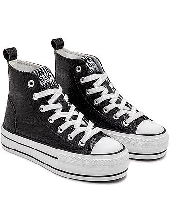 Zapatillas conguitos glitter plataforma