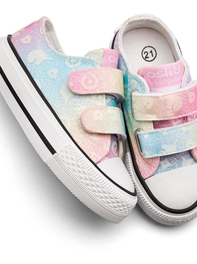 Zapatillas Conguitos Glitter Unicornio Bajas 2 Multicolor - Kiabi