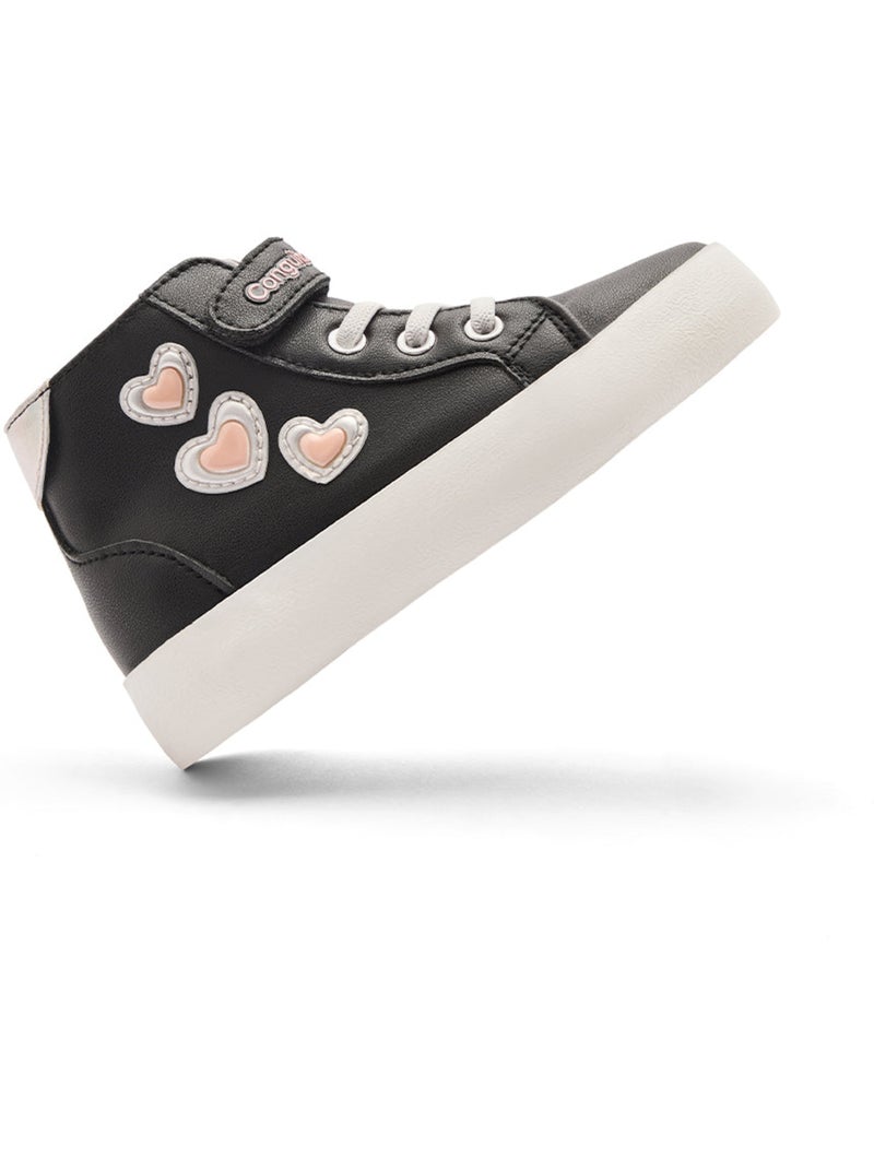 Zapatillas Conguitos Heart Negro - Kiabi