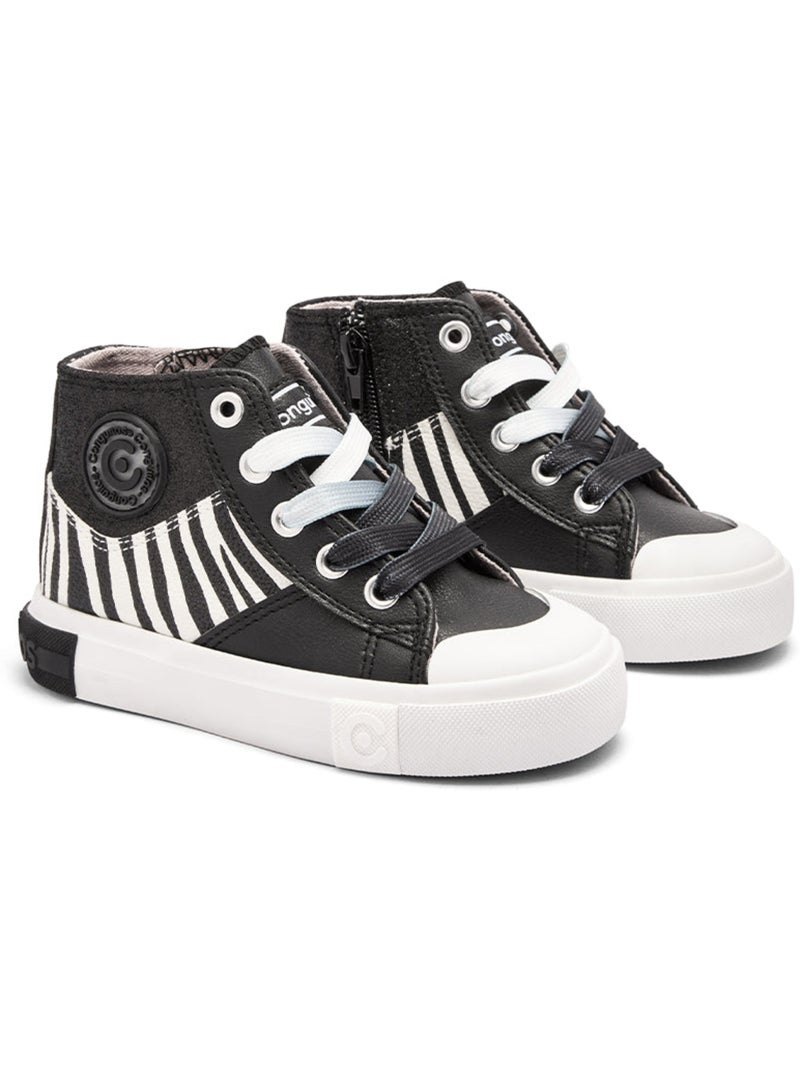 Zapatillas Conguitos High Altas Negro - Kiabi