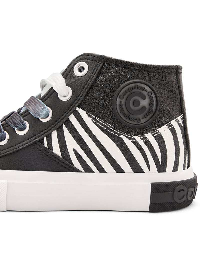 Zapatillas conguitos high altas Negro Negro - Kiabi