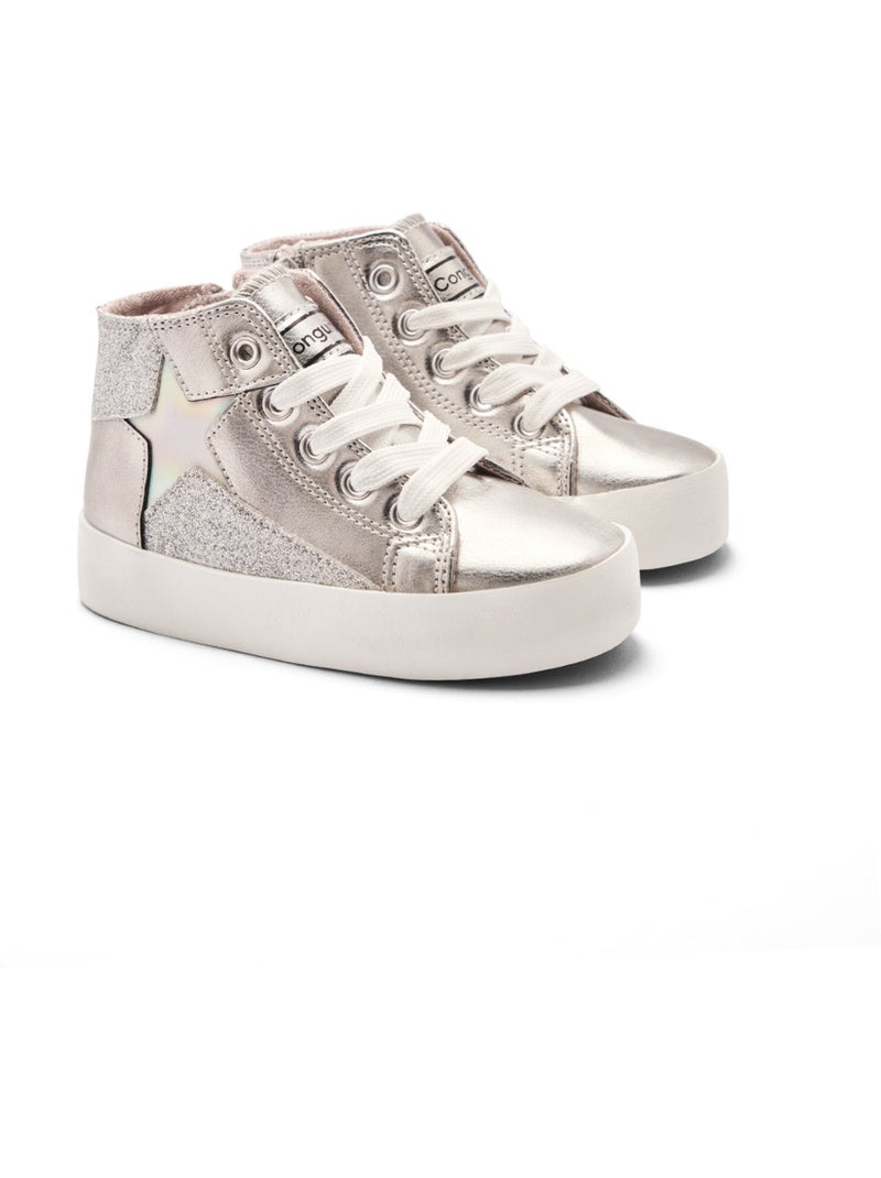 Zapatillas Conguitos High Plata - Kiabi