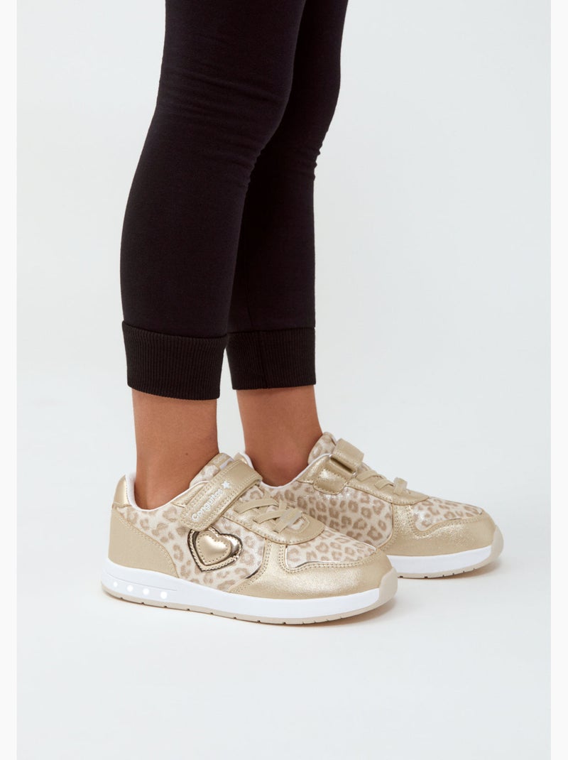 Zapatillas conguitos luces barefoot Oro - Kiabi