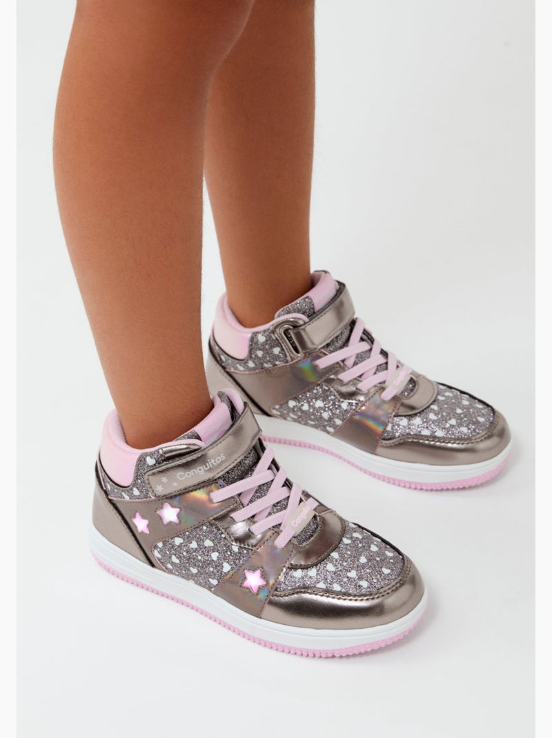 Zapatillas conguitos luces Cobre - Kiabi
