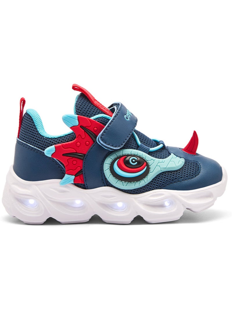 Zapatillas conguitos luces estampado Azul real - Kiabi