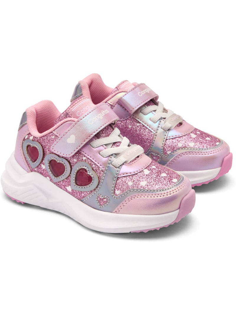 Zapatillas Conguitos Luces Estampado Rosa - Kiabi