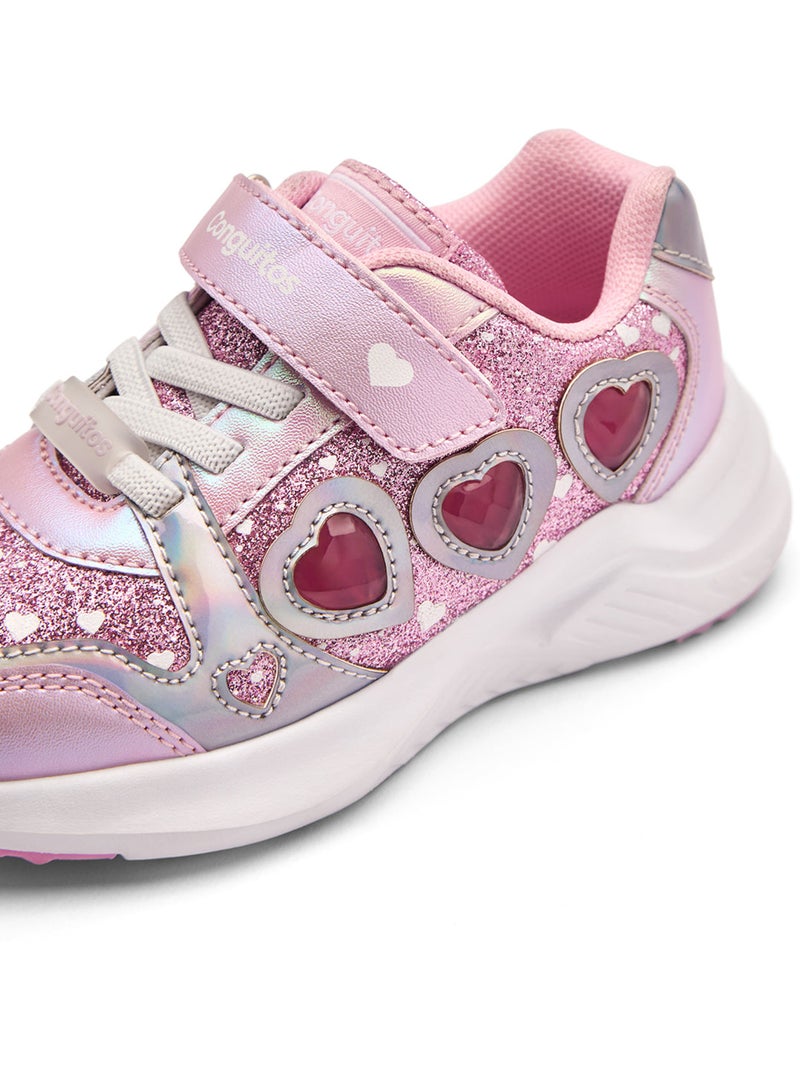 Zapatillas Conguitos Luces Estampado Rosa - Kiabi