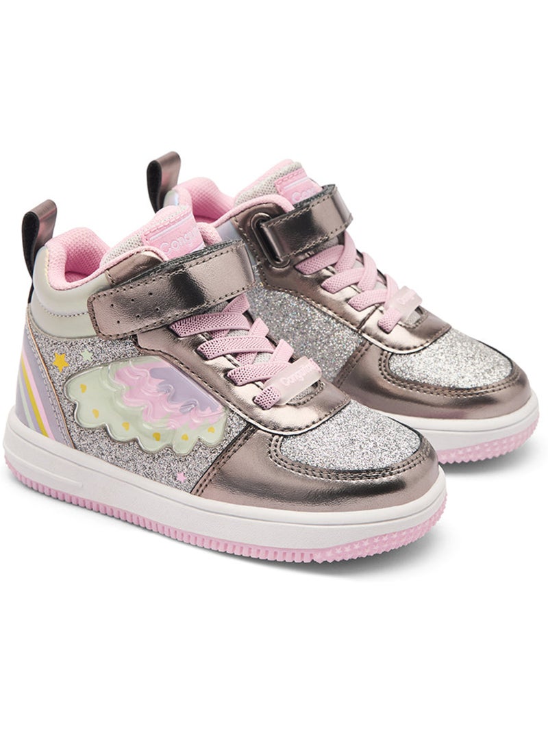 Zapatillas conguitos luces Plata - Kiabi