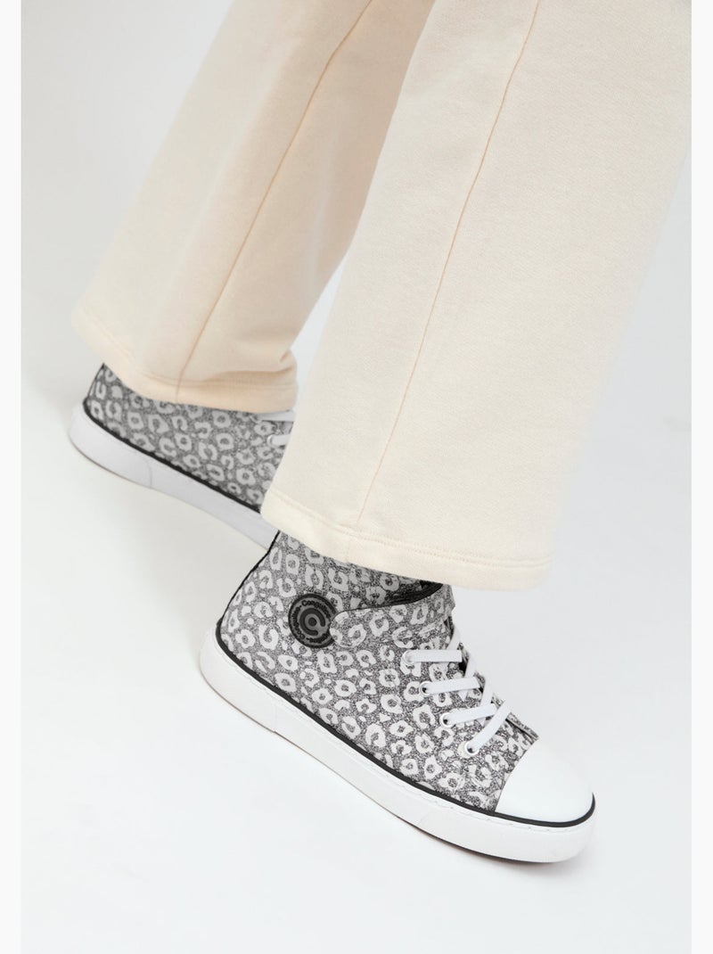 Zapatillas conguitos purpurina Plata - Kiabi