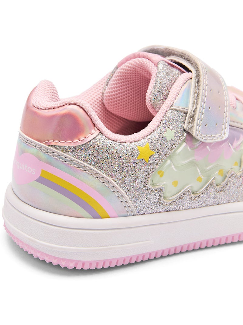 Zapatillas Conguitos Rainbow Light Plata - Kiabi