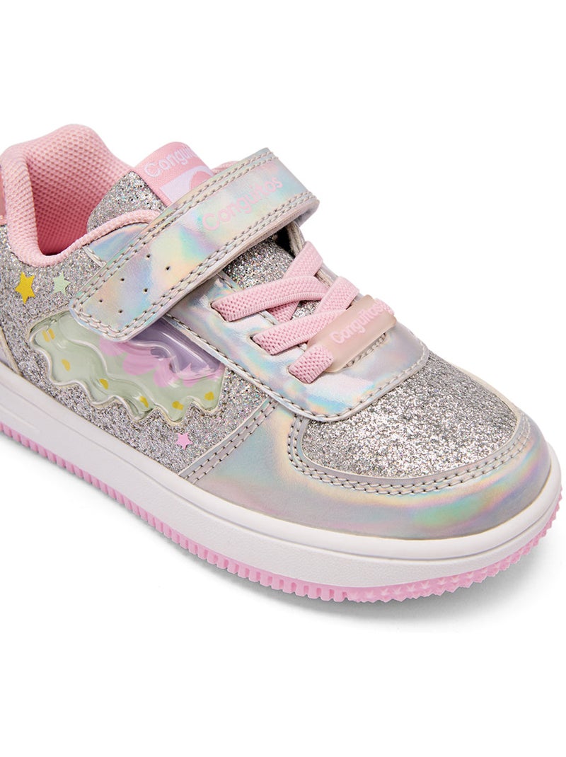 Zapatillas Conguitos Rainbow Light Plata - Kiabi