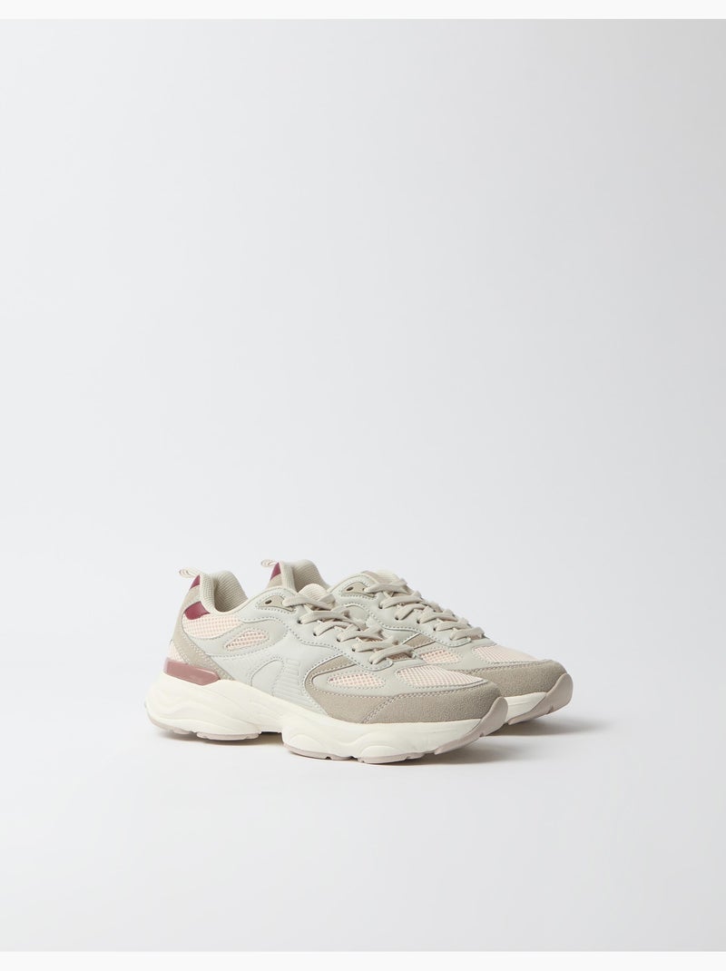 Zapatillas contrast, mo fashion Beige - Kiabi