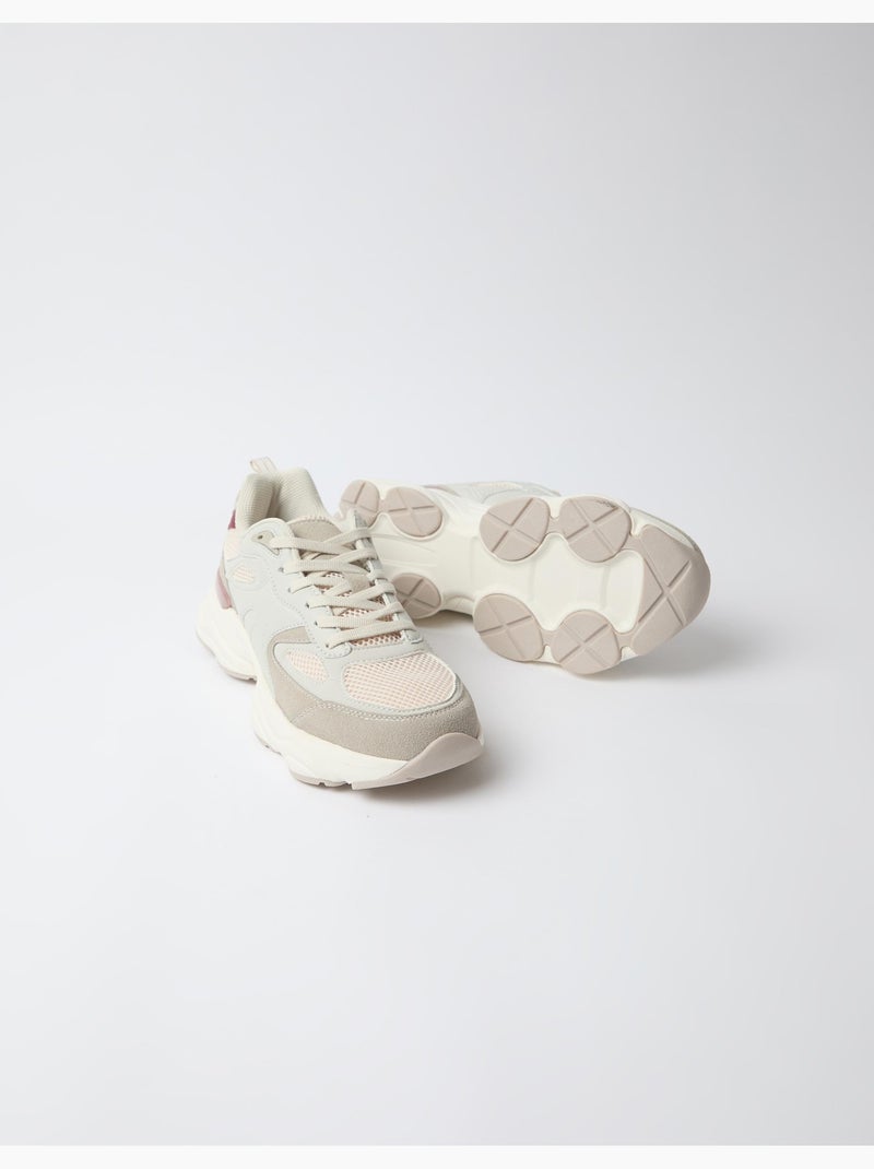 Zapatillas contrast, mo fashion Beige - Kiabi