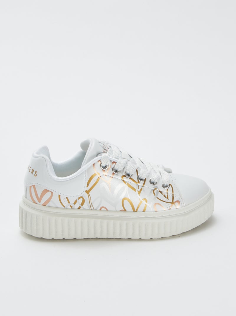 Zapatillas 'corazón' 'Skechers' blanco - Kiabi