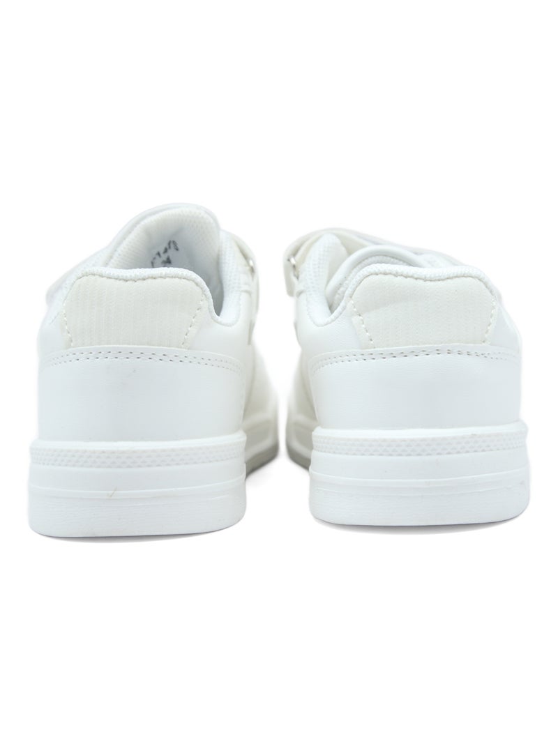 Zapatillas correa cruzada Blanco - Kiabi