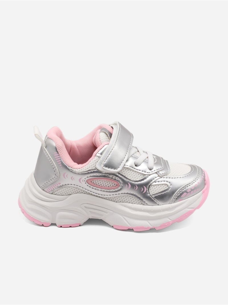 Zapatillas correa cruzada Rosa - Kiabi
