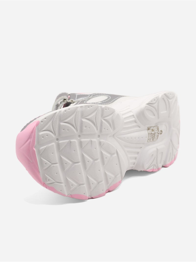 Zapatillas correa cruzada Rosa - Kiabi