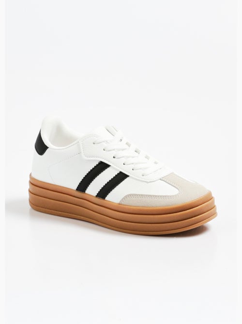 Zapatillas de ante estilo retro bicolor - AFIBEL - Kiabi