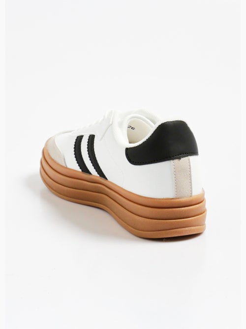 Zapatillas de ante estilo retro bicolor - AFIBEL - Kiabi