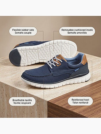 Zapatillas de baloncesto OZABI para hombre, cómodas, con suela flexible y estilo náutico