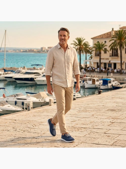 Zapatillas de baloncesto OZABI para hombre, cómodas, con suela flexible y estilo náutico - Kiabi Zapatillas de baloncesto OZABI para hombre, cómodas, con suela flexible y estilo náutico - Kiabi