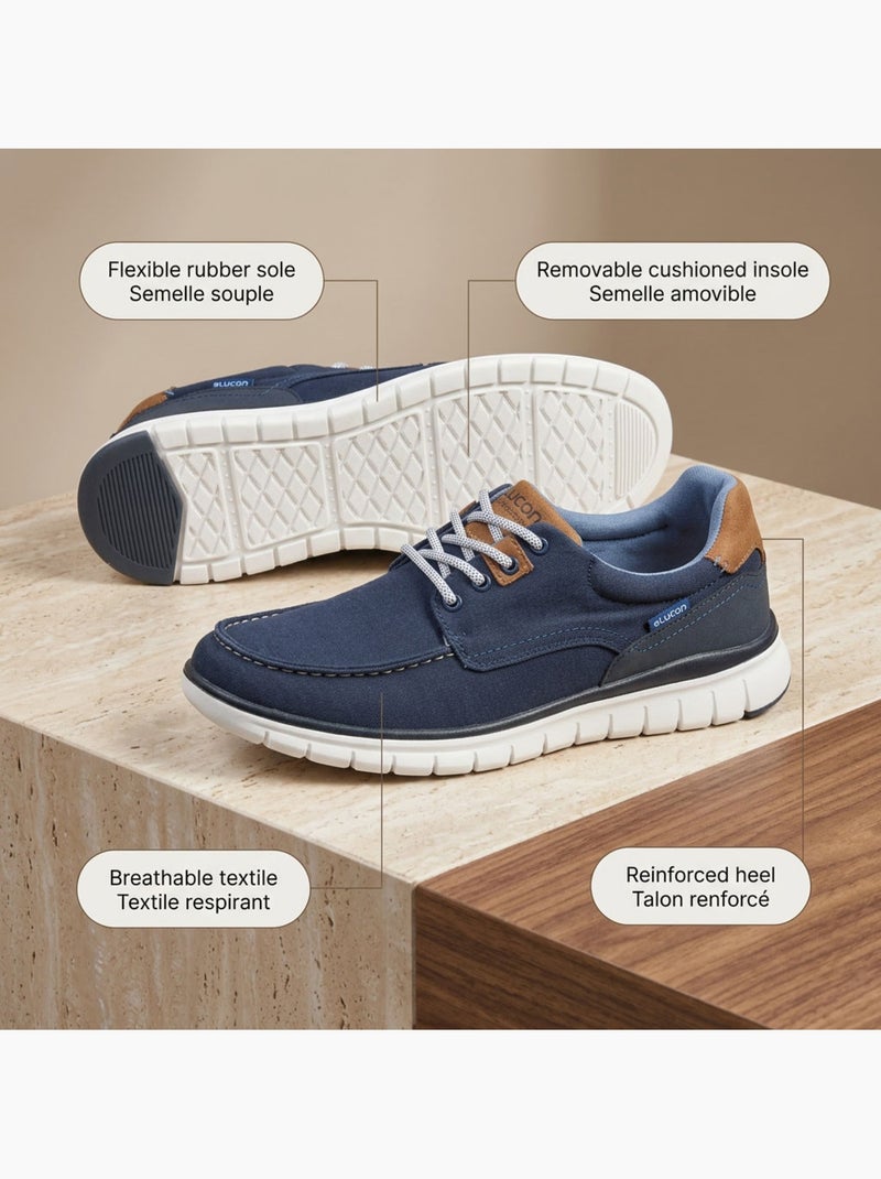 Zapatillas de baloncesto OZABI para hombre, cómodas, con suela flexible y estilo náutico Azul - Kiabi