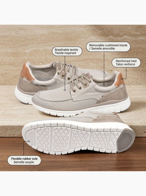 Zapatillas de baloncesto OZABI para hombre, cómodas, con suela flexible y estilo náutico - Kiabi