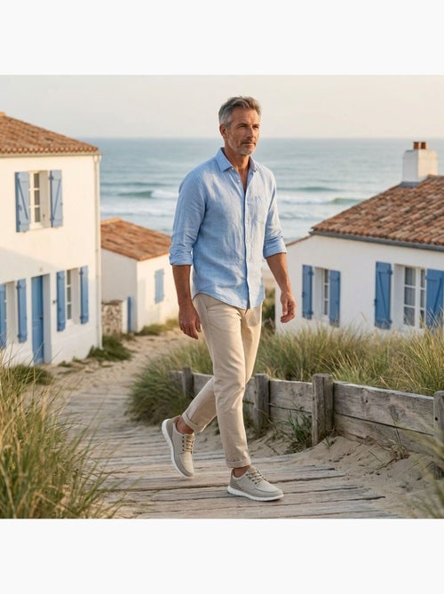 Zapatillas de baloncesto OZABI para hombre, cómodas, con suela flexible y estilo náutico - Kiabi
