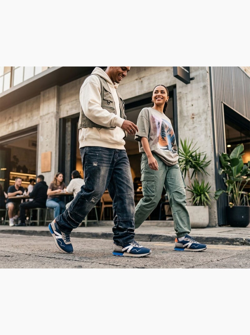 Zapatillas de baloncesto OZABI para hombre: cómodas, de estilo retro y para correr Azul - Kiabi