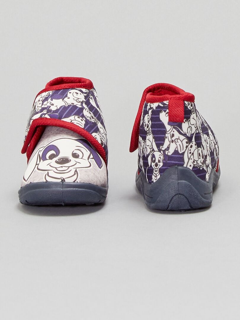 Zapatillas de casa altas '101 dálmatas' azul navy - Kiabi
