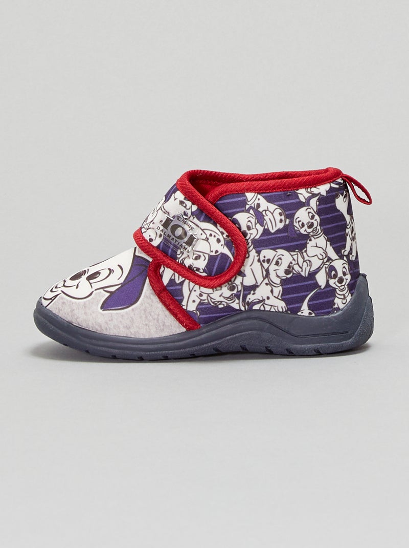 Zapatillas de casa altas '101 dálmatas' azul navy - Kiabi