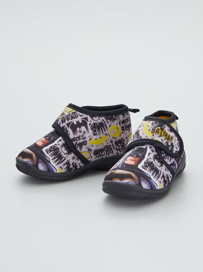 Zapatillas de casa altas 'Batman' negro - Kiabi