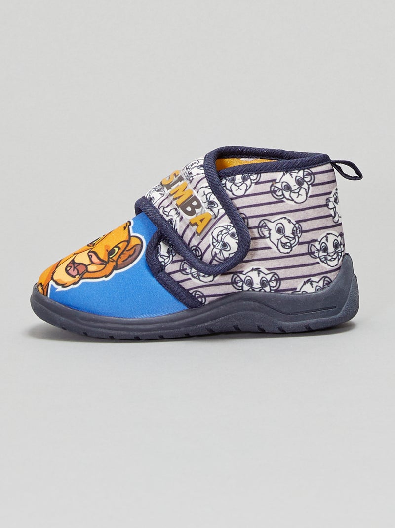 Zapatillas de casa altas 'El Rey León' azul - Kiabi