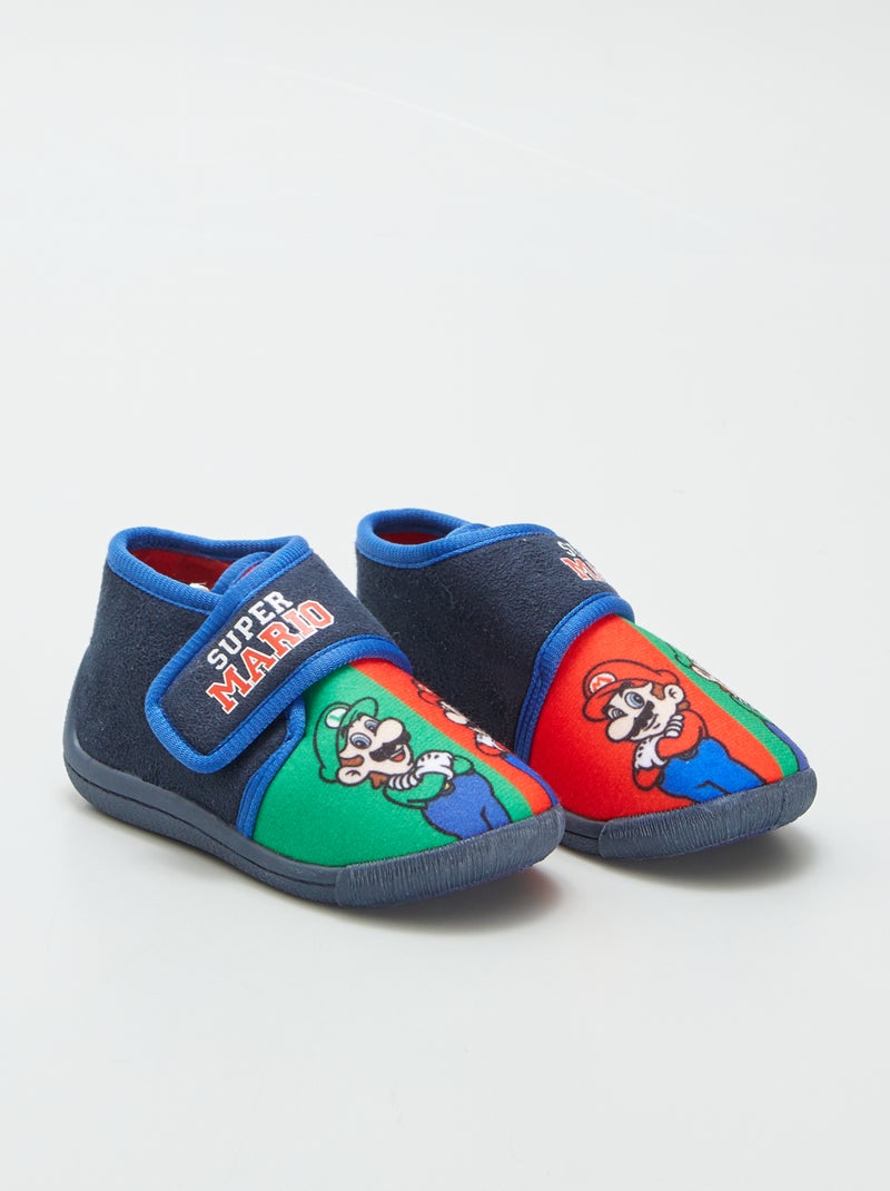 Zapatillas de casa altas 'Mario' y 'Luigi' 'Nintendo' AZUL - Kiabi
