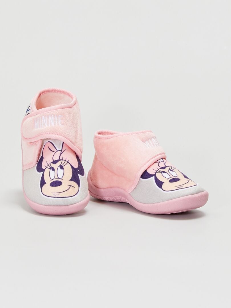 Zapatillas de casa altas 'Minnie' 'Disney' rosa - Kiabi