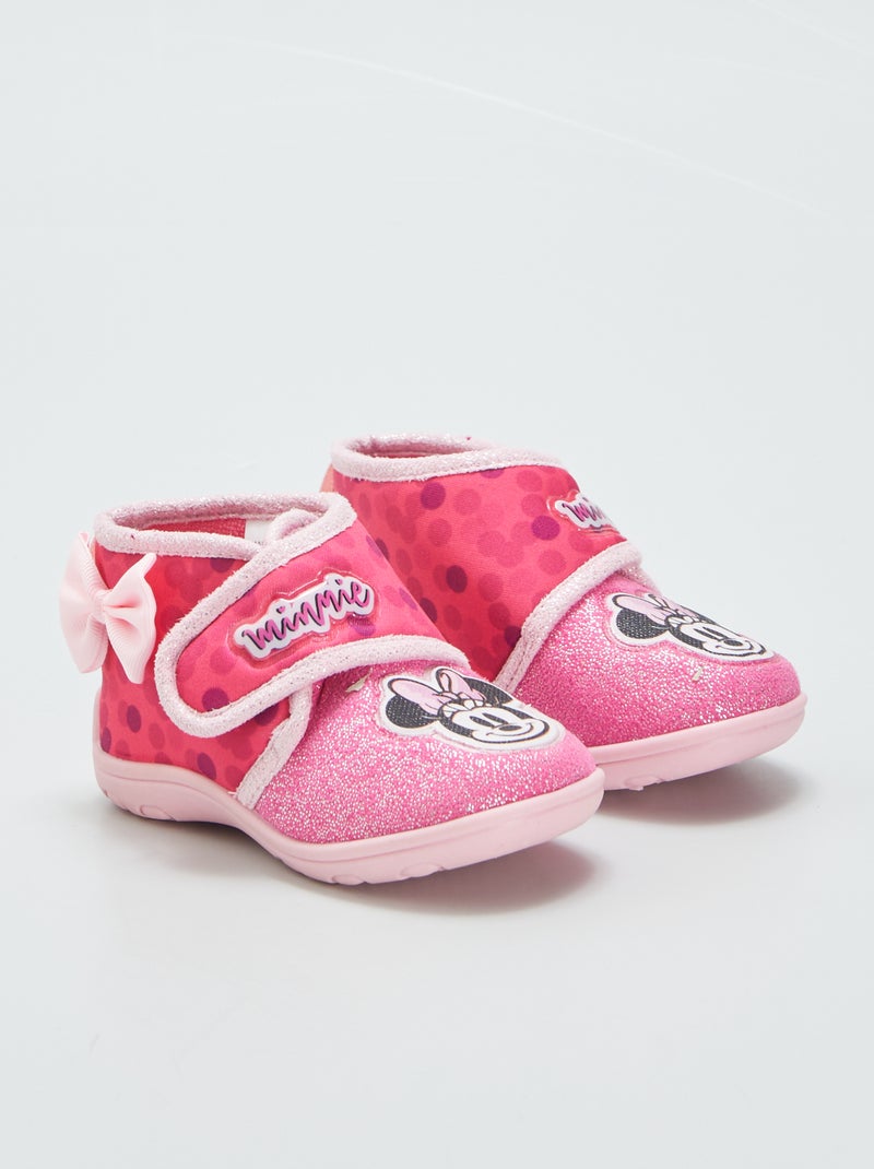Zapatillas de casa altas 'Minnie' fucsia - Kiabi