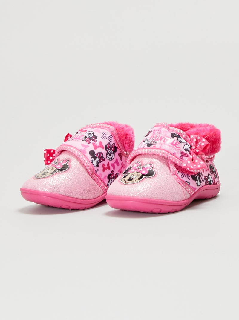 Zapatillas de casa altas 'Minnie Mouse' ROSA Kiabi