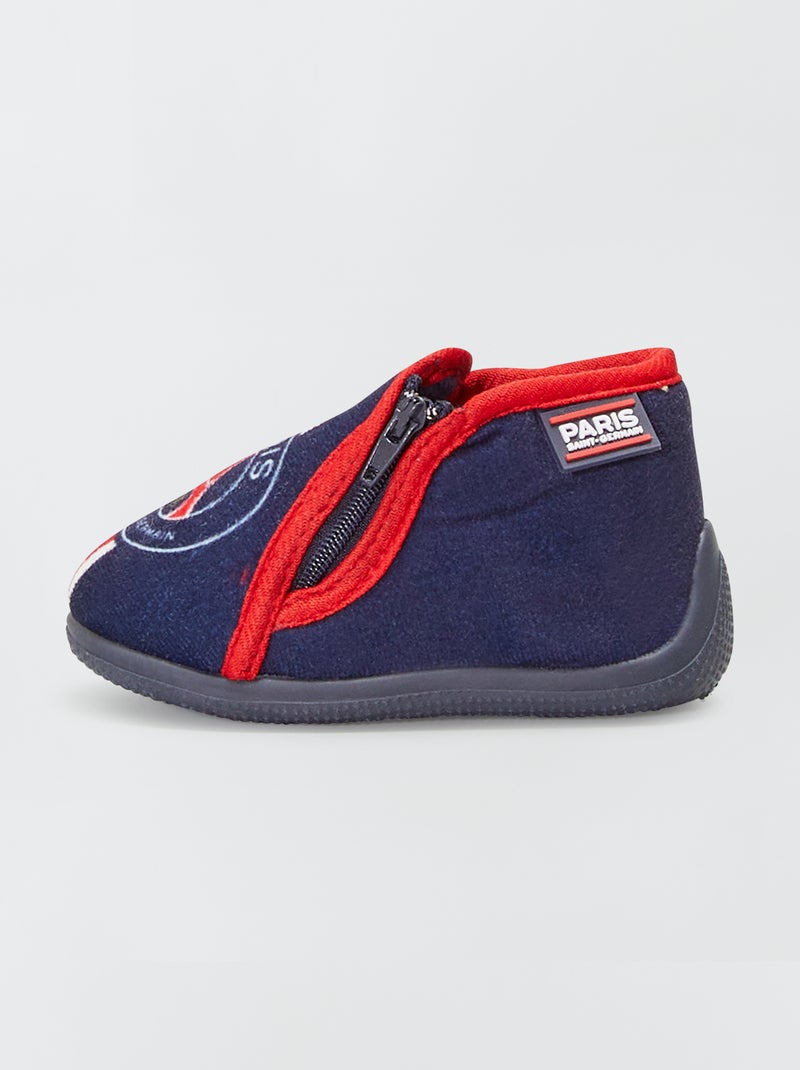Zapatillas de casa altas 'Paris Saint Germain' azul - Kiabi