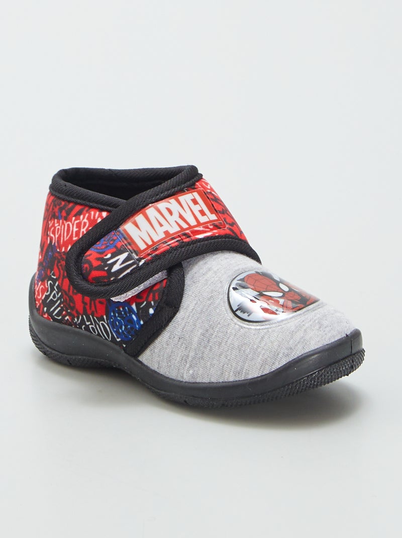 Zapatillas de casa altas 'Spider-man' GRIS - Kiabi