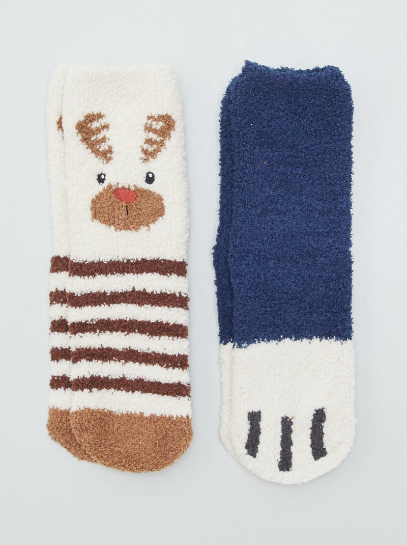 Zapatillas de casa 'animales' tipo calcetines reno - Kiabi