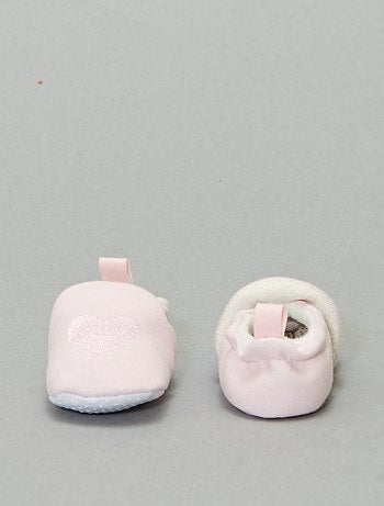 Niño 0-36 meses - Zapatillas de casa bordado 'conejo' - Kiabi