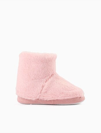 Zapatillas de casa cerradas en sherpa con suela antideslizante